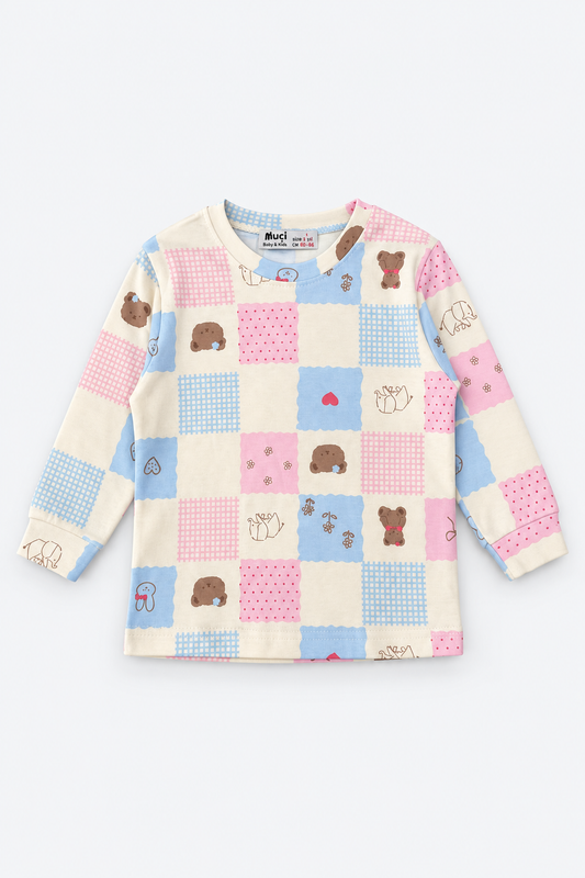 Pastel Patchwork Pajama Set