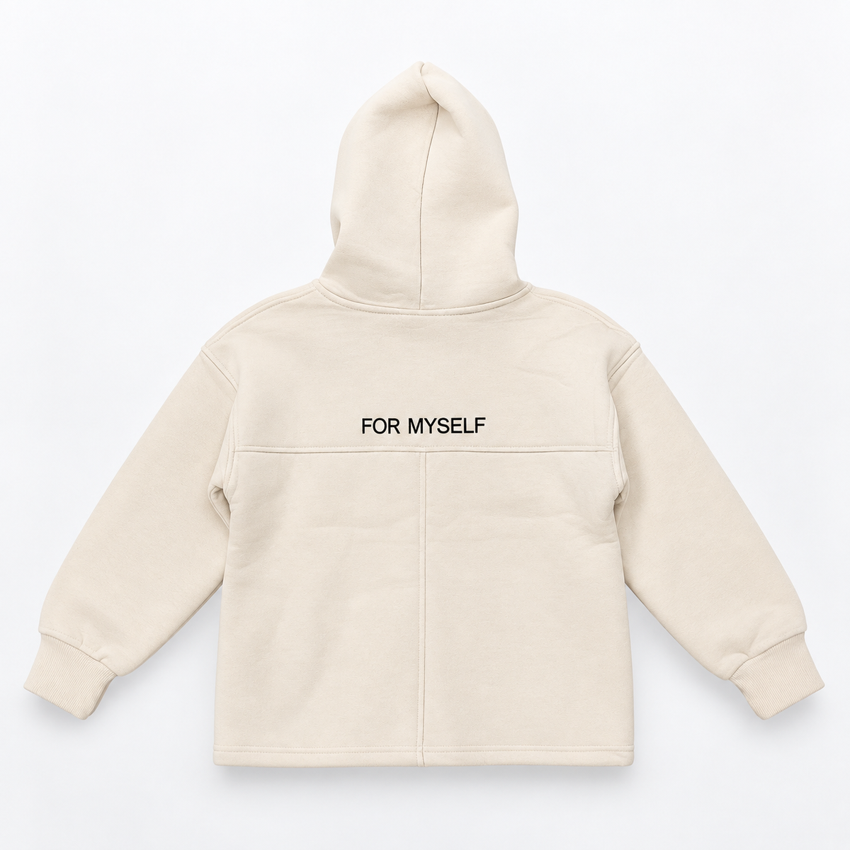 Always Yourself” Cream Hoodie