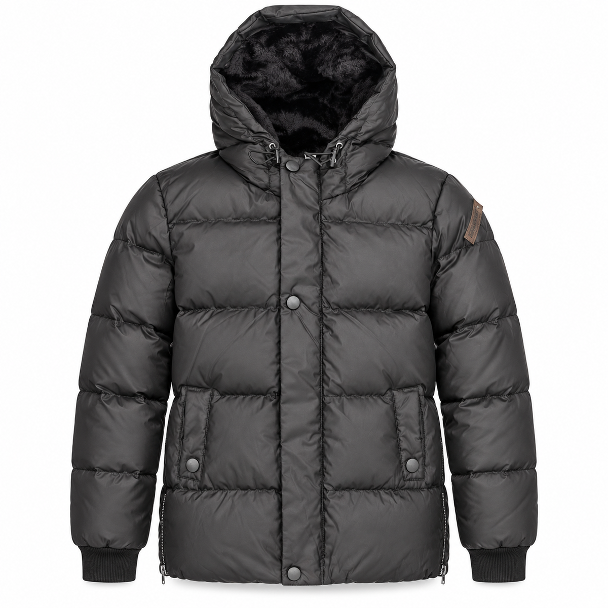 Faux-Fur Lined Puffer Jacket