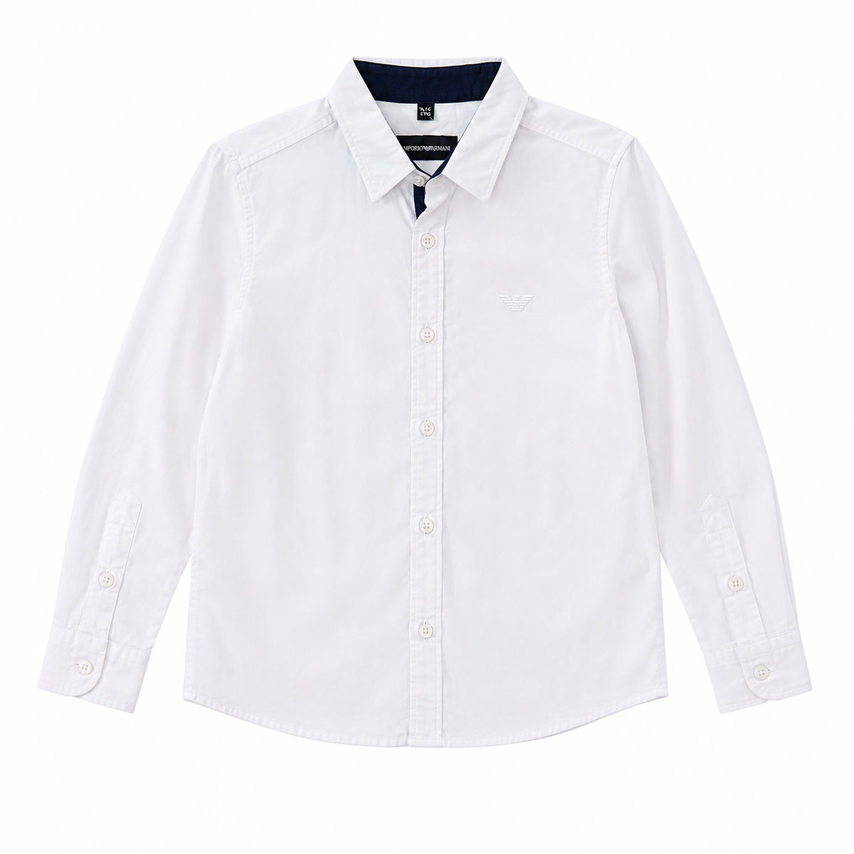 Emporio Armani Boys’ Logo Long Sleeve Shirt