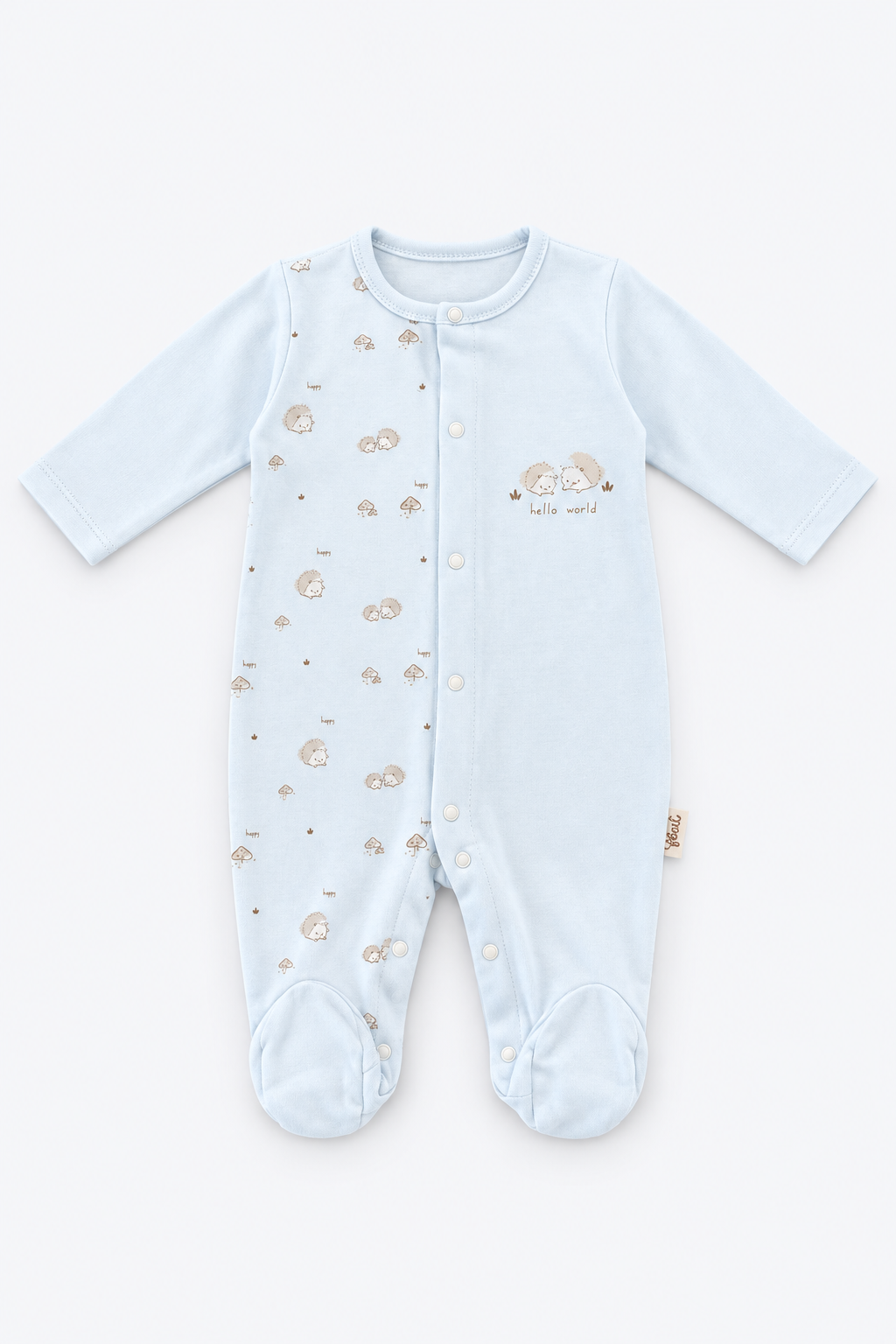 Baby Blue Hedgehog Three-Piece Set
