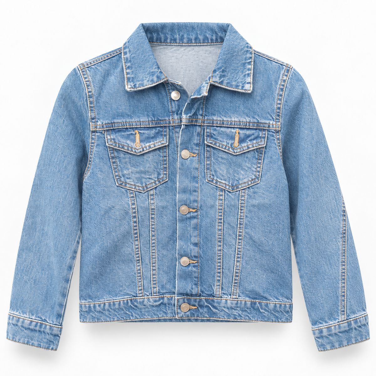 Light-Wash Denim Jacket