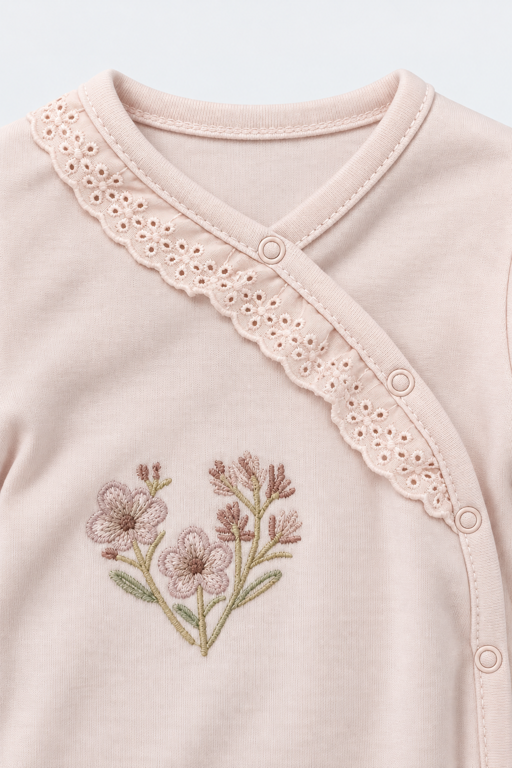 Pink Floral Sleepsuit