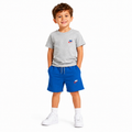 Nike Kids Grey T-Shirt & Royal Blue Shorts Set