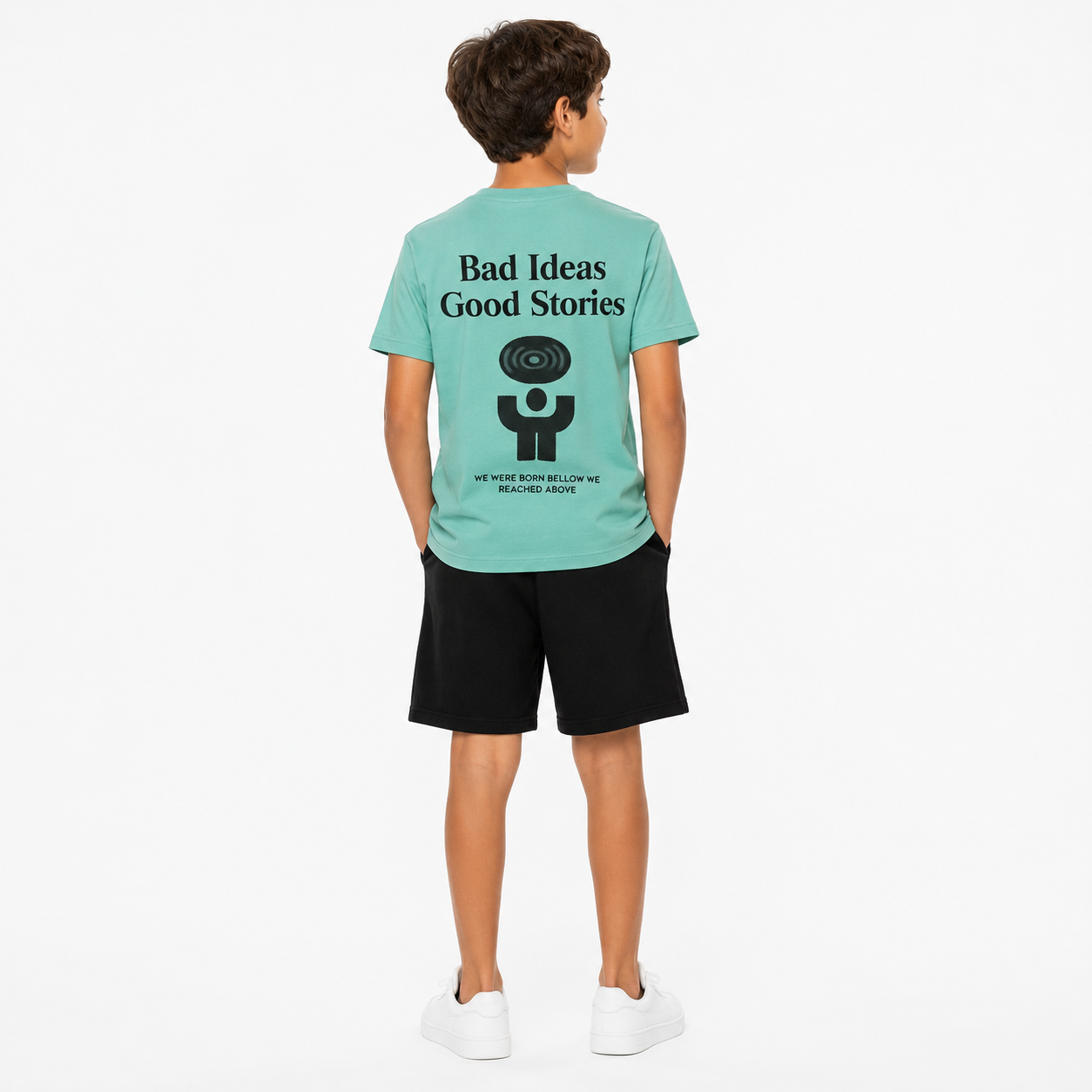 Bad Ideas Good Stories Kids Grey & Black Summer Set