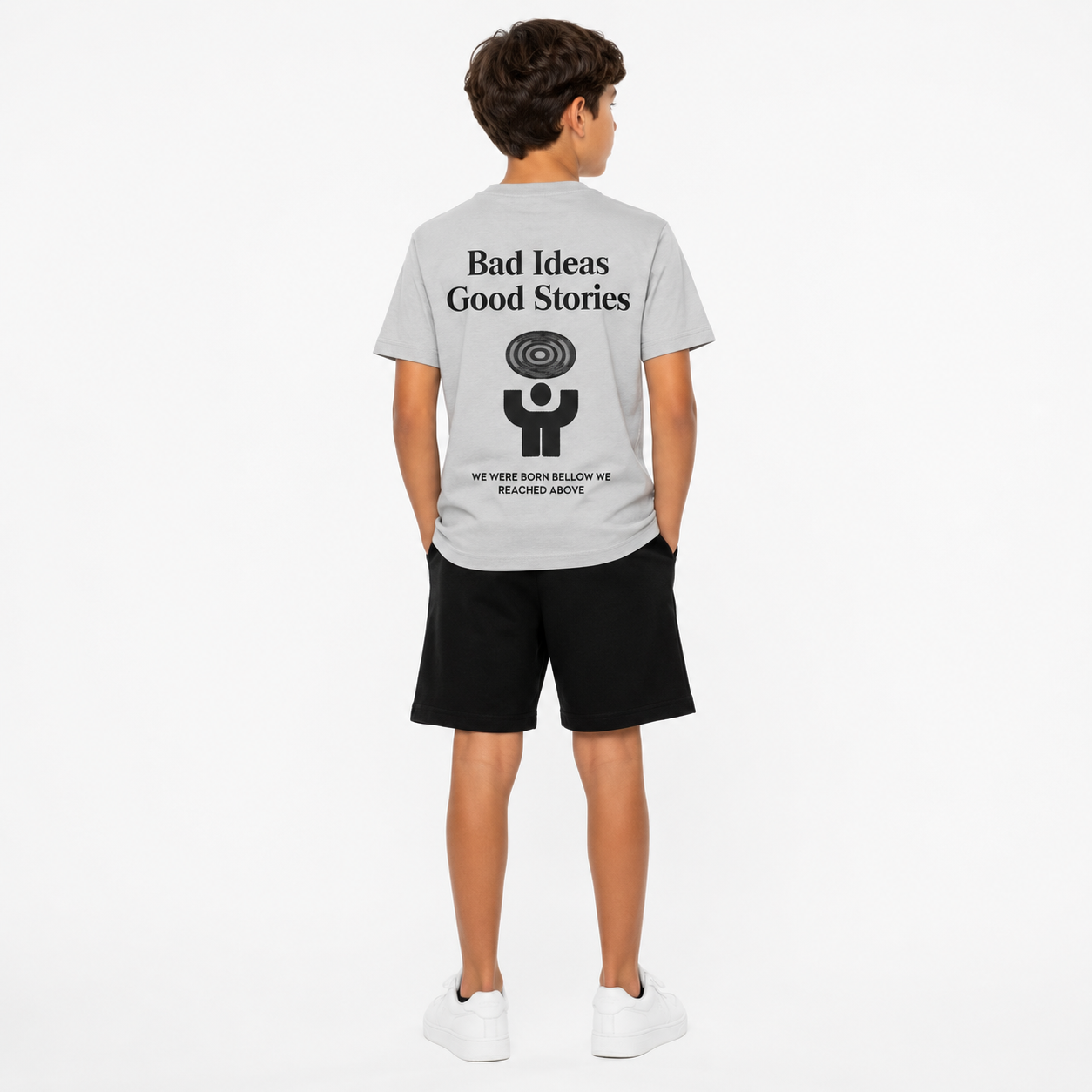 Bad Ideas Good Stories Kids Grey & Black Summer Set