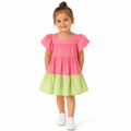 The Colorblock Flutter Sleeve Dress