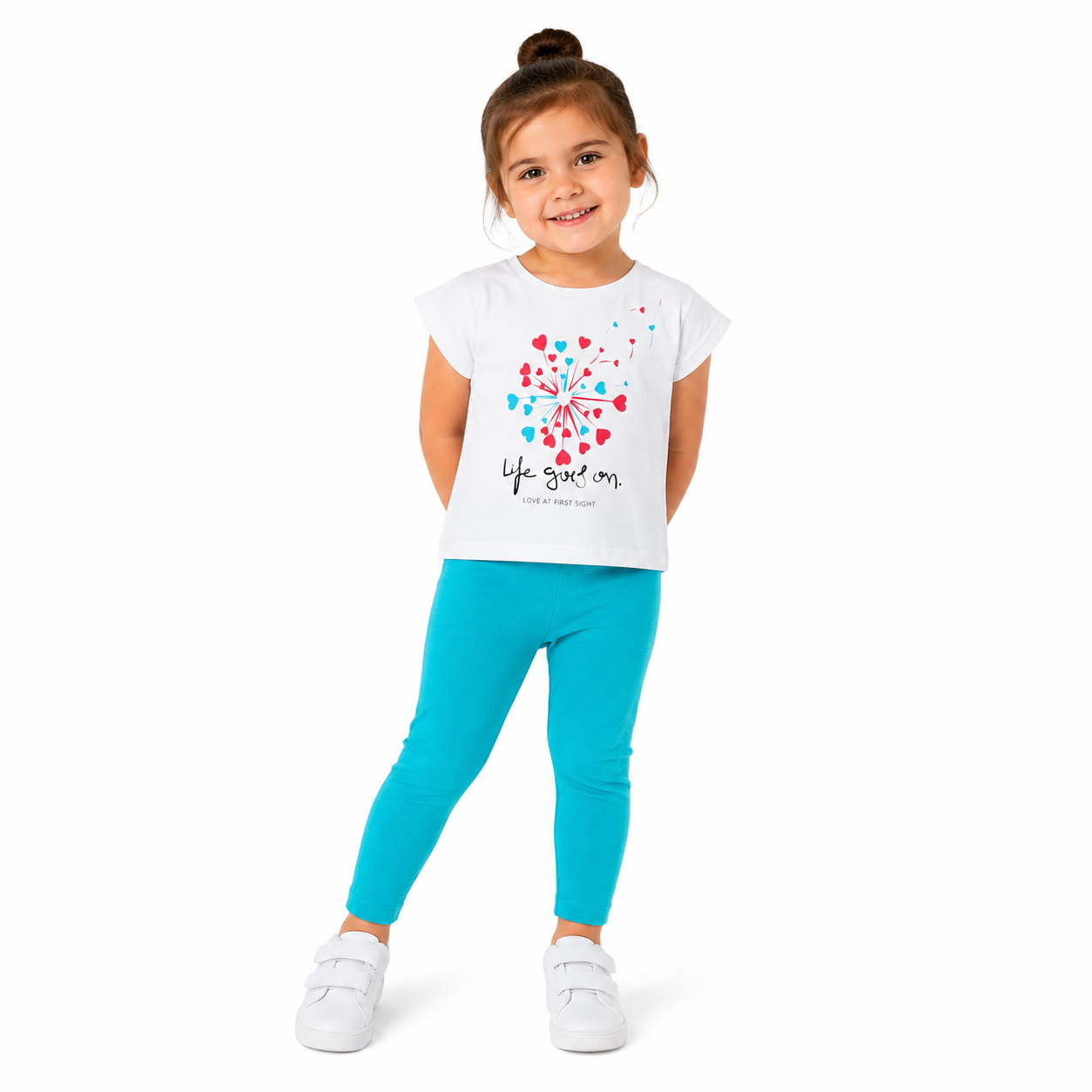 Girls Life Goes On T-Shirt & Leggings Set