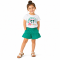 Girls Good Day Cat Print T-Shirt & Shorts Set