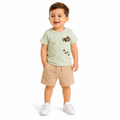 Bear Pocket Tee & Corduroy Short Set
