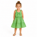 Bow-Front Tiered Dress