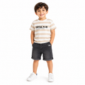 Boys Black Denim Bermuda Shorts