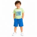 Boys Light Green Surf Graphic T-Shirt