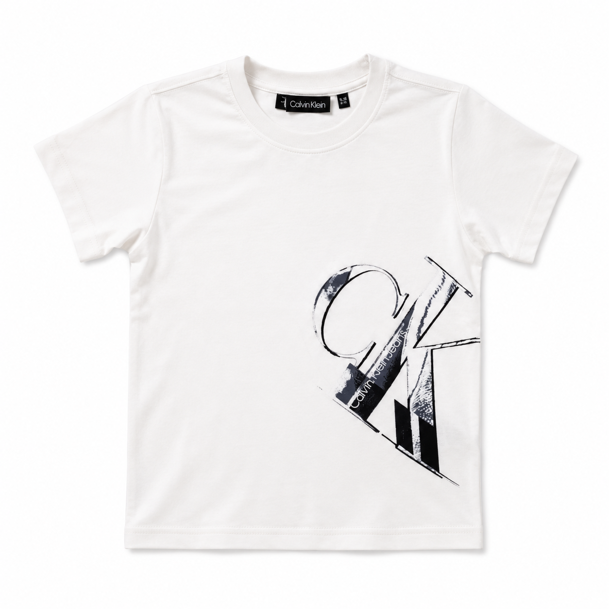 Calvin Klein Kids White Monogram Logo T-Shirt