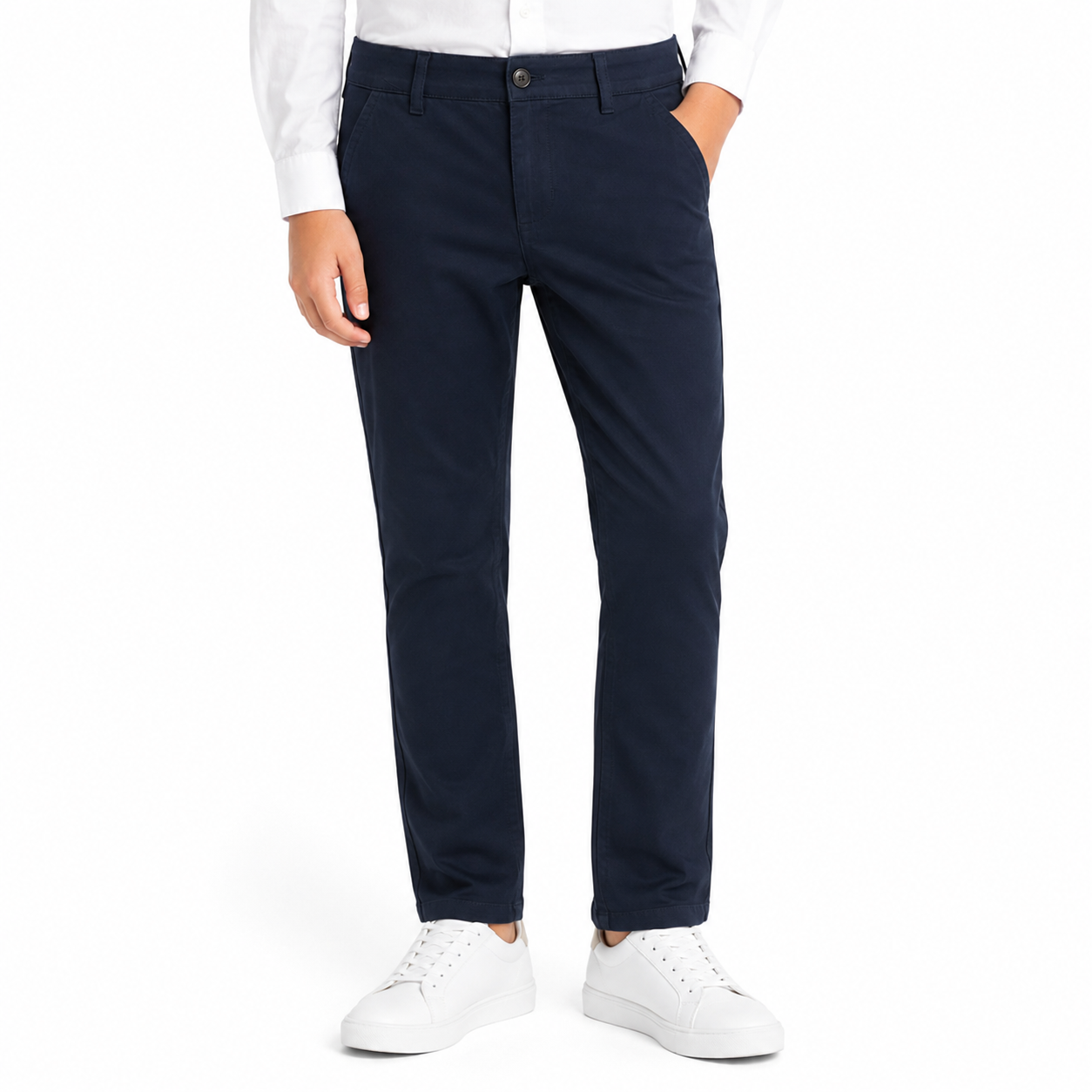 Boys Classic Regular-Fit Chino Trousers