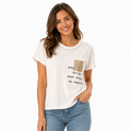Women's Graphic Pocket Detail T-Shirt – Off White
