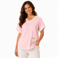 Women's  V-Neck Graphic T-Shirt – Coffee, Cat & Caffeine Print