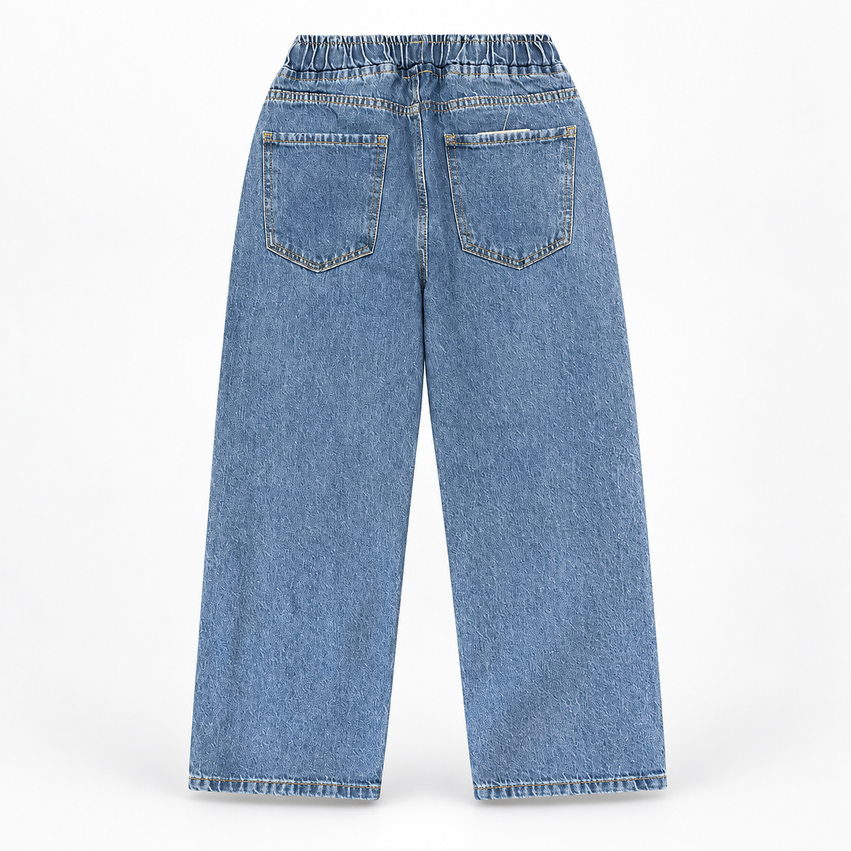 A.S.L 9510 - Blue Wide-Leg Drawstring Jeans