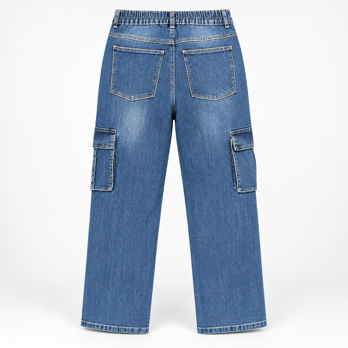 Mutlu 2988.1 - Blue Cargo Wide-Leg Jeans