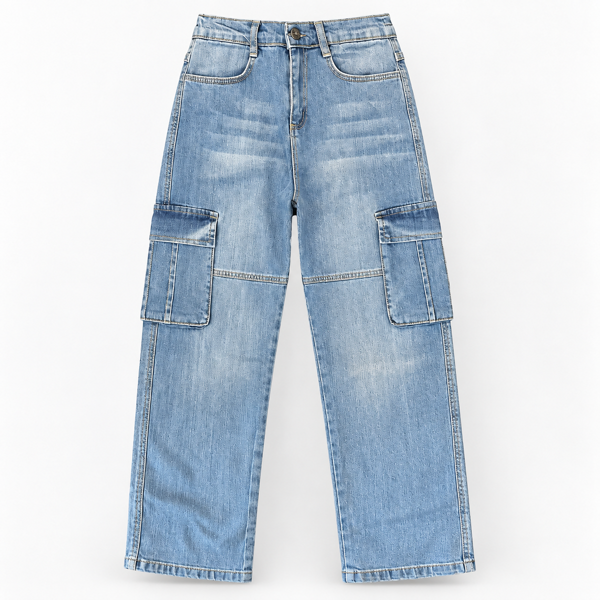 Mutlu 2988.1 - Blue Cargo Wide-Leg Jeans