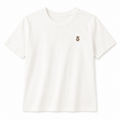 Women's Minimalist Teddy Bear Embroidered T-Shirt