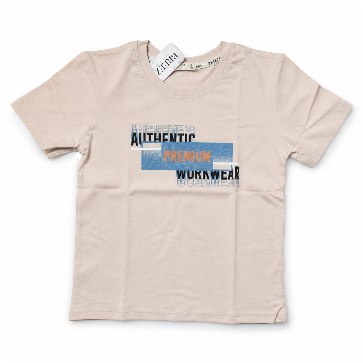 B.Breeze Boys Authentic Premium Workwear Graphic T-Shirt