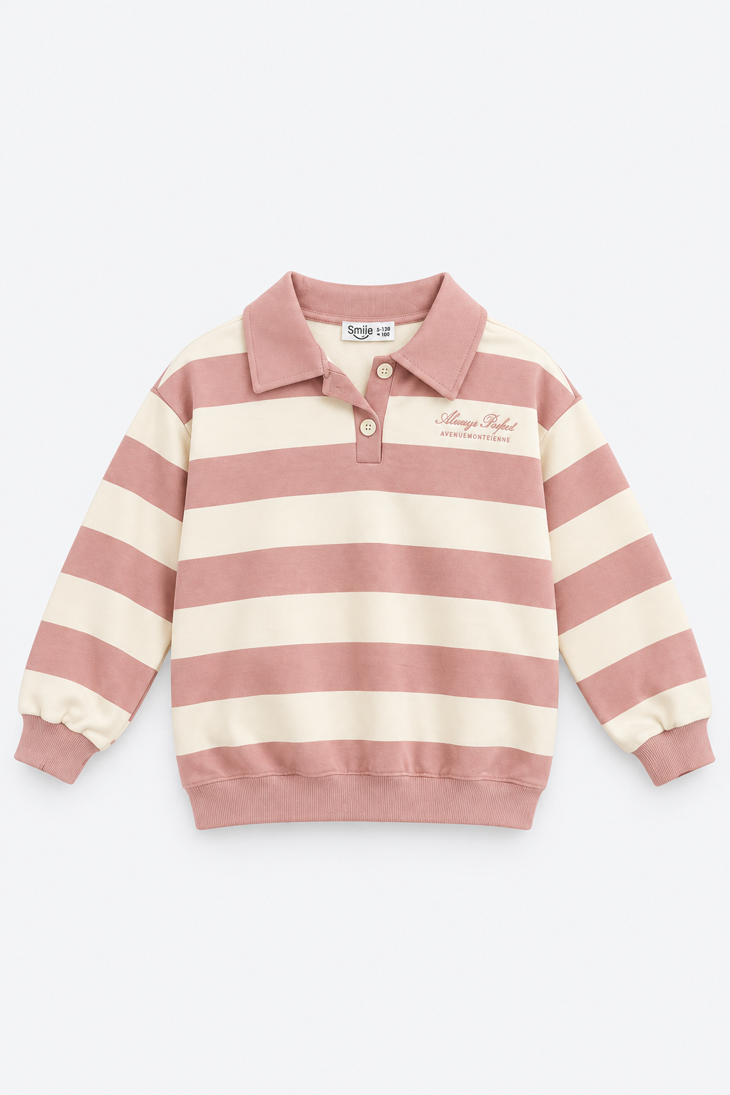 Dusty Rose Striped Two-Piece Set