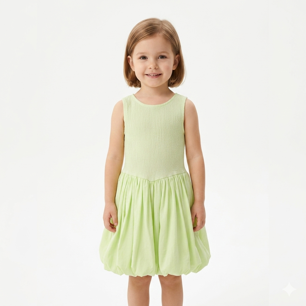 Smocked Mint Bubble Dress