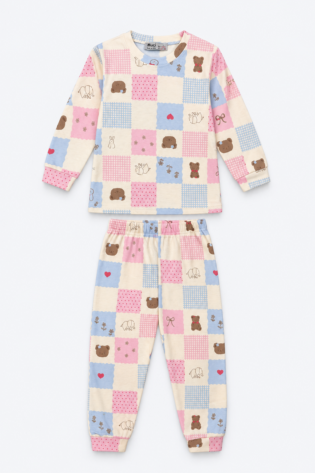 Pastel Patchwork Pajama Set