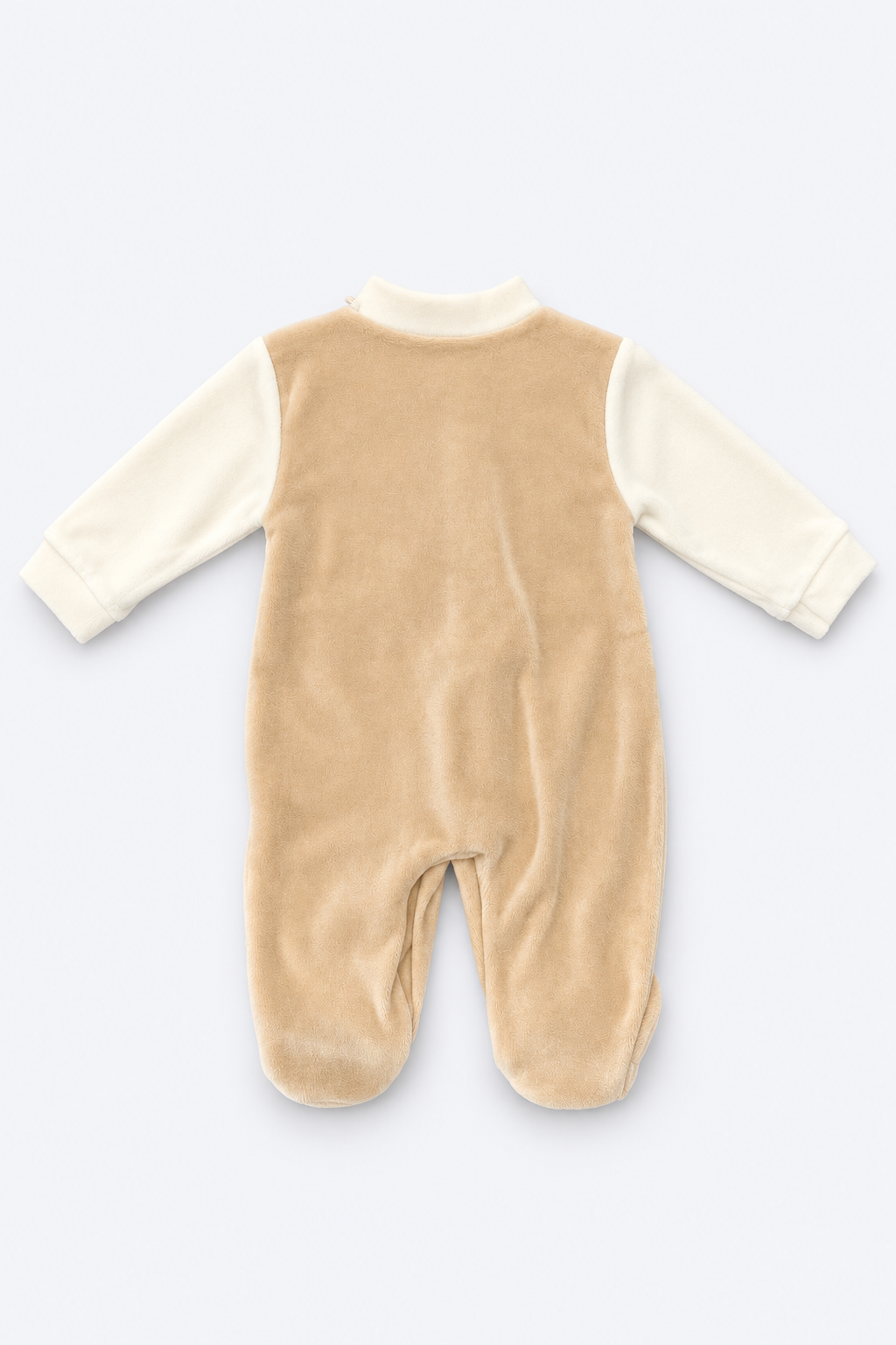 Velvet Baby Bear Romper & Beanie Set