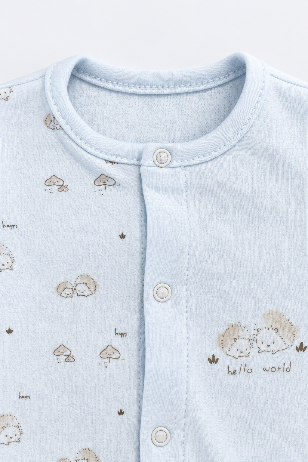 Baby Blue Hedgehog Three-Piece Set