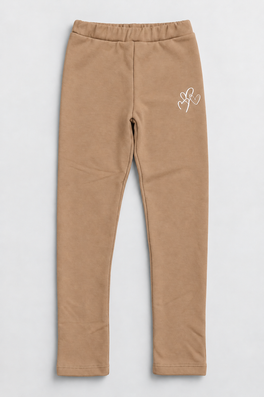 Girls’ Heart Print Leggings