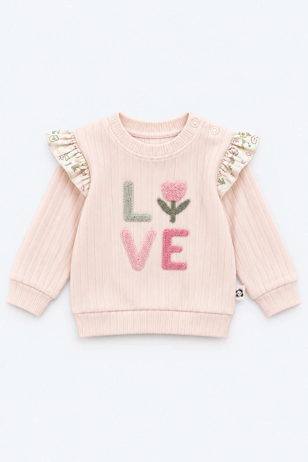 Baby Girl LOVE Floral Two-Piece Set